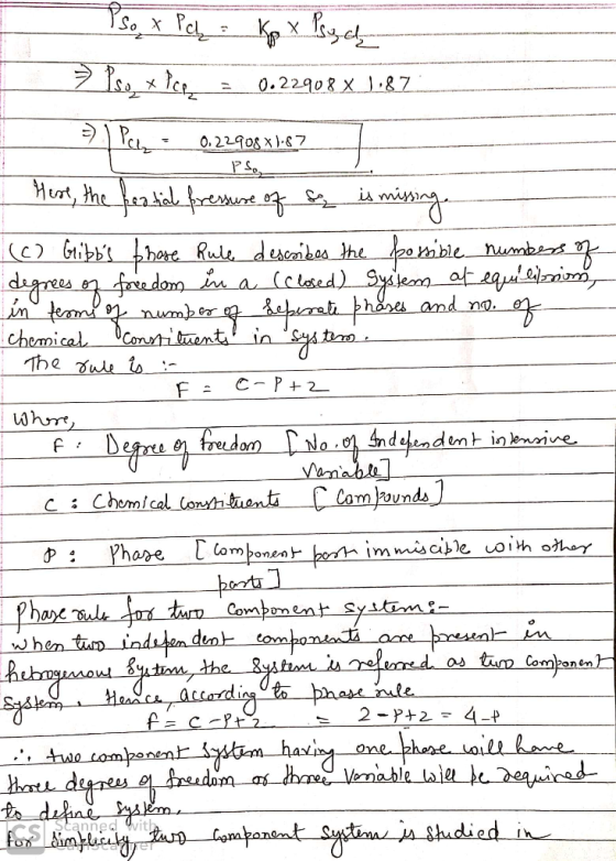 PelKy So X 0.22908 X &7 O.22908 x 1.7 - H, theeaiel foren i m (C Gbbhore Rule decahea the dppees ofredom l a (clsed) Syie at