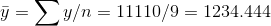 y y/n 11110/9 1234.444