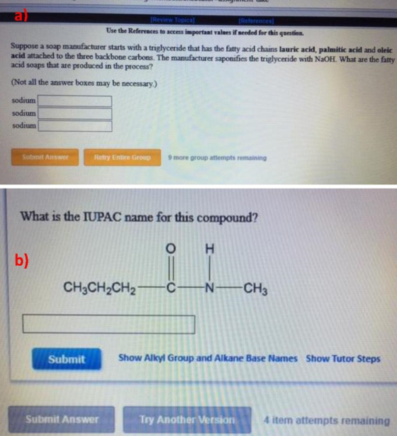 al Review Topics Reterences Use the References to access important values if needed for this question. Suppose a soap manufac