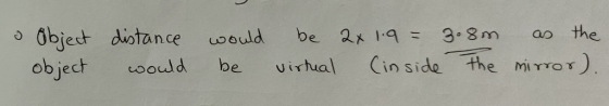 o Objedt duotance sould be 2 3.3m aothe object woodd be virhain sidethe MTOT).