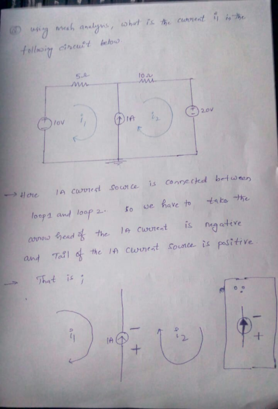 analyns what is the cunent he mesh folloriry circult betow 5J 10 Ju ww 2.0V /ov Connectkd between Sowi le 1A Cuvnes Hore have