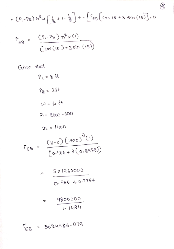 EB C cos (15 3sin (15) Given that EB Co-966+3(0.a588) 5 x 60o00 0.966 + o7764 9800000 -74&4