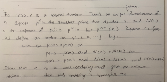 of Theves an nigue factorizs For Ratihn rotural number Prime that divicles PMIA but Pr tn Suppose by andd Sappose f exparent