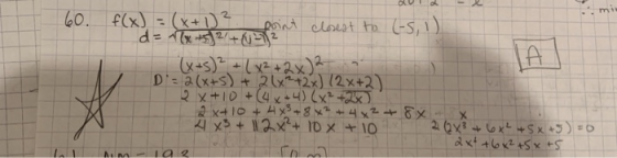 mi 60. Flx) (X+1) 2 claest to (-S,1 Doint S P s)222) DE(x+s)2212x) (2x+2) 2/ 2 A x+ 10 + Hx3+824x2 X dxt 4okzasxS Ia 2