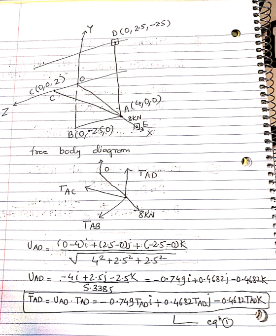 D Co, 2.5,-2S) C(0,0, 23 AC40 2KN fee bedy diaem C TAD 8KN TAB UAD 0-46+(2-5-)j+:(-25=0K 422-52 2-52 UAD-4+2.5j-2.s%-o-74gito
