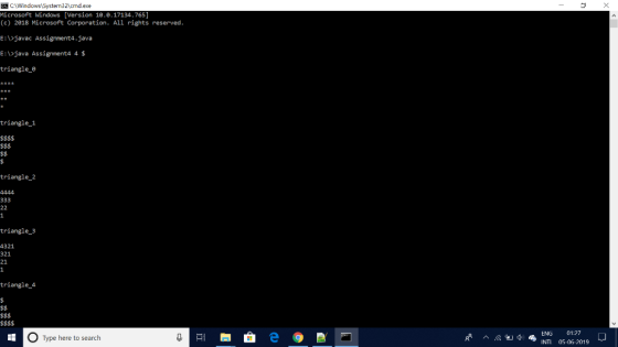 CCWindowsSystem32cmd.exe Microsoft Windows [Version 18.0.17134.765] (c) 2018 Microsoft Corporation. All rights reserved. E:\>