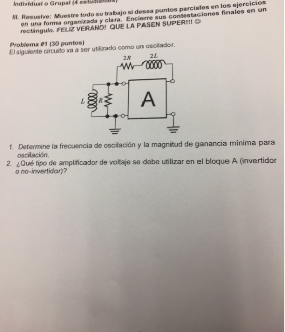 Individual o Grupal (4 estudlanOB II. Resuelve: Muestre todo su trabajo si desea puntos parciales en los ejercicios on una fo