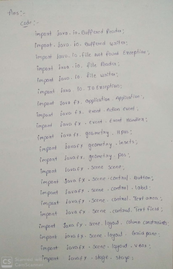 Ans Code mpot java. io. Guppened Peada 7mpoat, java, іо. Buffered tosh: impost javo. fo file uot found Ereption impost ava io