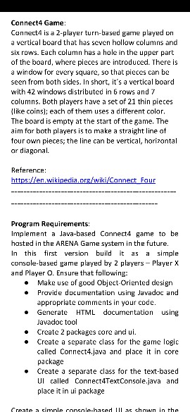 Connect4 Game Connect4 is a 2-player turn-based game played ori a vertical board that has seven hollow columns and six rows.