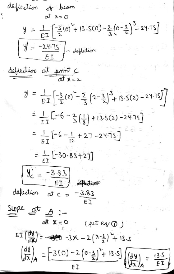 dt haam уこし「3o1+ 13.sco)一2/o-3). 2y.TS7 EI 12- E T = L EL E-30-83+21 3 83 at c 3.83 EI EI