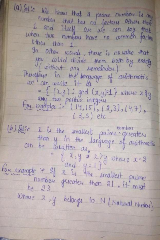 aleWe hroo ta auinl number is a umbex thał ha no achou Dthes tho e 0u we can day that Lohen two numbeu haue no common nother