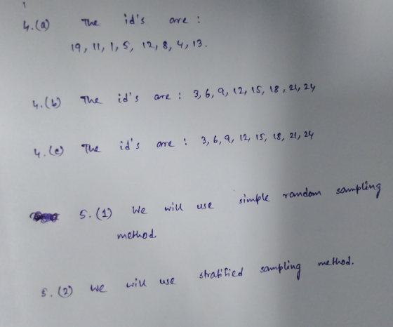 4.(a) he ds ore 9, t, , s, 12, 8, 4, 13 y.e) he ids ane: 3, 6,4, 12, 15, t8, 21, 24 wiu use sim metod . (2) we wiu use saed