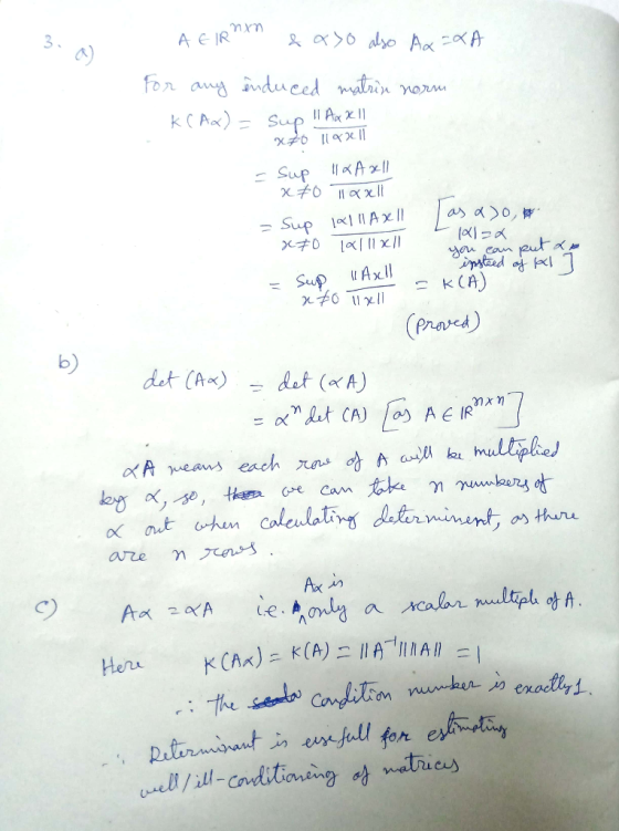 3. d) (X1ラベ SuP AX.ll _ k(A) b) eunfull ar e