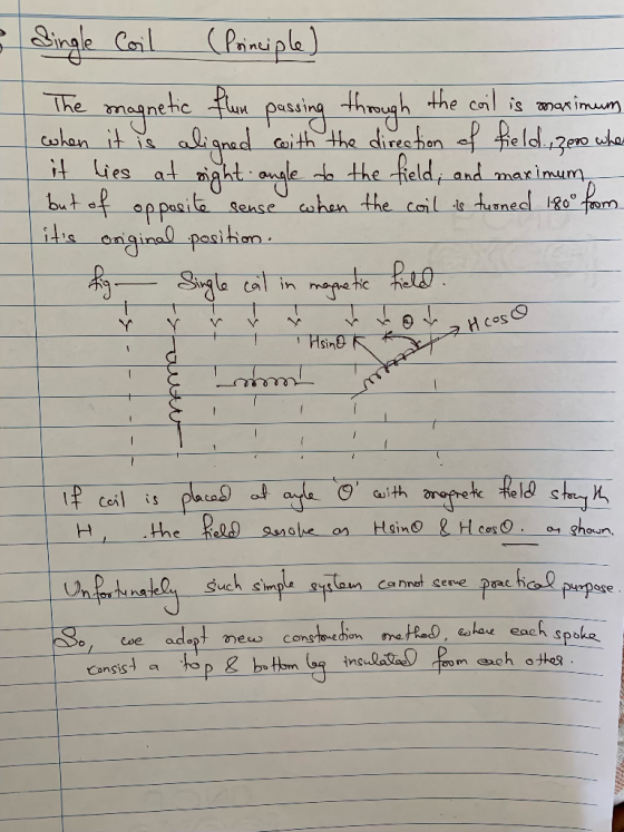 (Principle the cal is mar imuum The aith the disehen edee to the field and marimum Cokon it is i Lies at ight ugle bat ef app