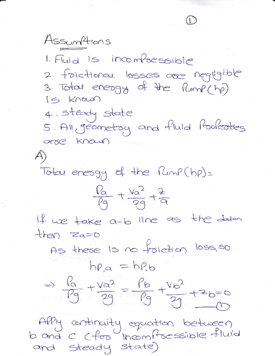 AssunPtiens 2. ficionau losses axe enevgo 4 steady state 5 A Jeometo and Huld ooleotes if ce take a-ne as the lose, so es the