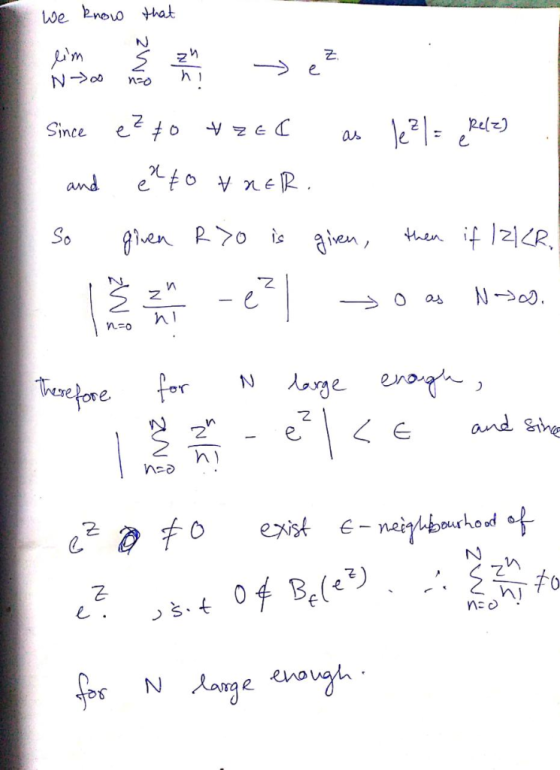 We 2noo that pul) Since e2 40 e C and ovneR 6 exist neinhourhod n丿
