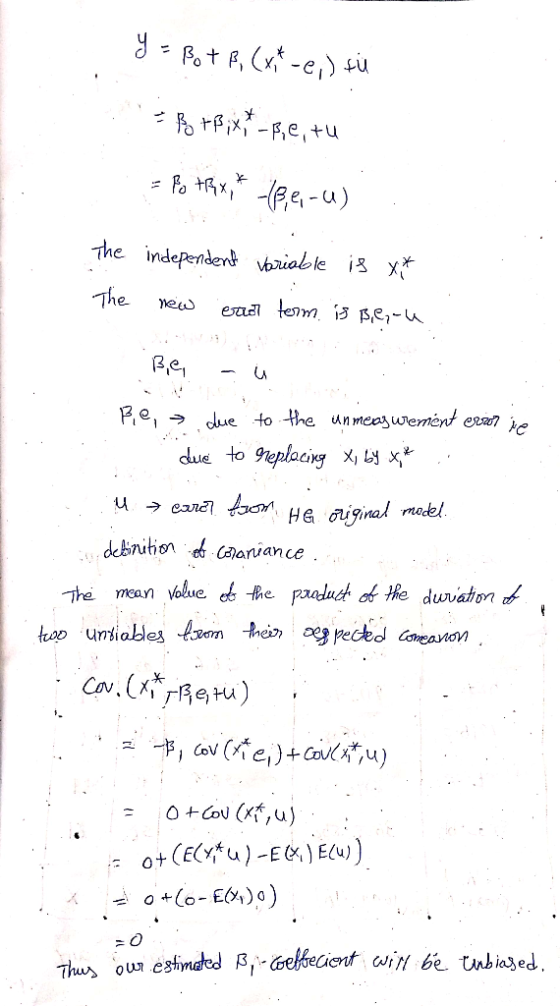 The independent vbaiable i x