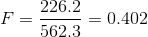226.2 0.402 F 562.3
