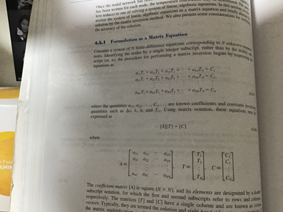 hae. the len of lear, as a mat scome considerations for e LL dis em of linear, algebraic equations. In theT t some considerat