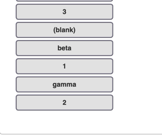 3 (blank) beta 1 gamma 2