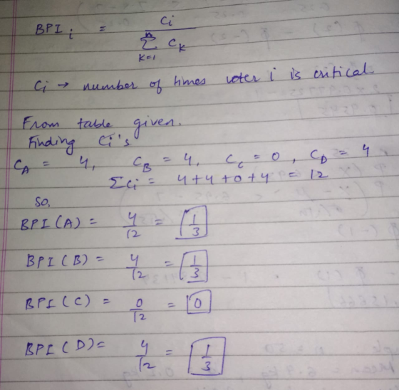 Ci BPIt Cy KEI veter i is citical number o hmes givea Fudng cs Erom table 41 So. BPL CA) (2 BPI CB) (2 BPECC) 10 T2 BPE CDIE
