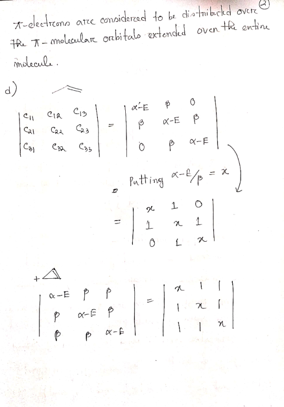 considerzad to be distnibckd oven t entinu A-dectrona atce TRTmoleaular orbitalo axtended meleaul d) X-E Ca3 Cal Ca Patting-p
