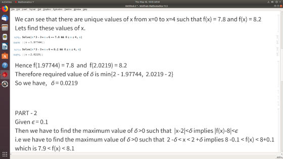 Mathematica Thu May 30, 10:45 AM . Untitled-2-Wolfram Mathematica 11.3 Eile Eet sert Format Cell graphics Faluatien Palettes