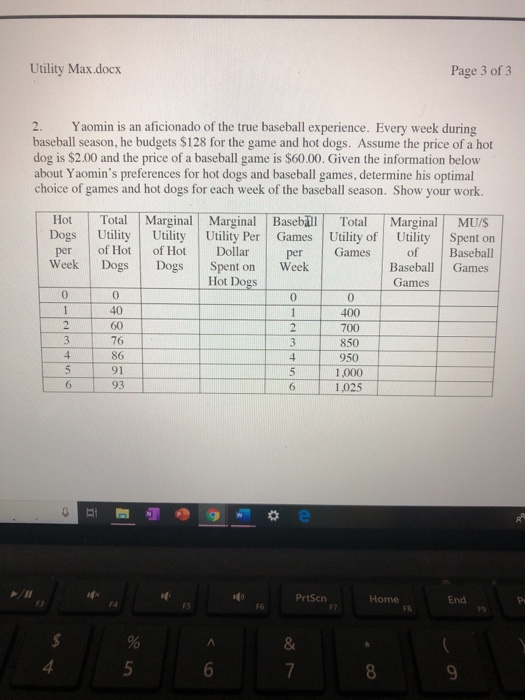 Utility Max.docx Page 3 of 3 Yaomin is an aficionado of the true baseball experience. Every week during 2. baseball season, h