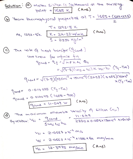 Solution CAn) Point sm themphysical prepecta ci T- 1sas+ (G21213) Ta 1242-S K. CAns) K = 24 33 a At, I292.5k he ote hcot tr