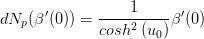 (0) dNp(3(0))cosh2 (uo
