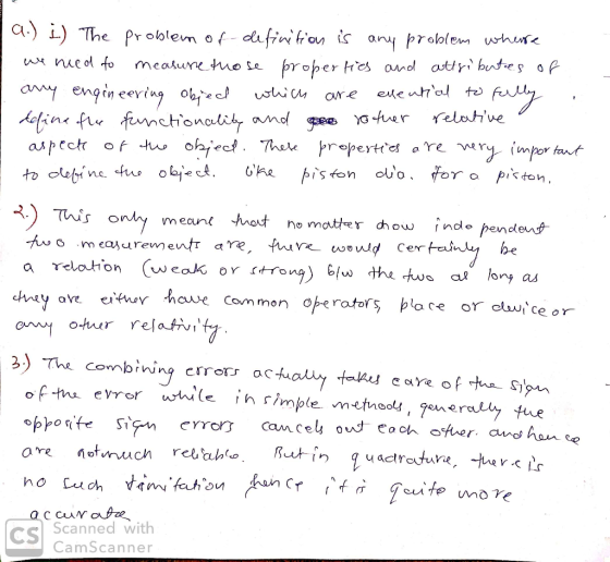 a〉 i) The Problem of piston . meaunt not no mautter how inde pendens Tais he 6 meareme nty ave einuy ·have com mon operators