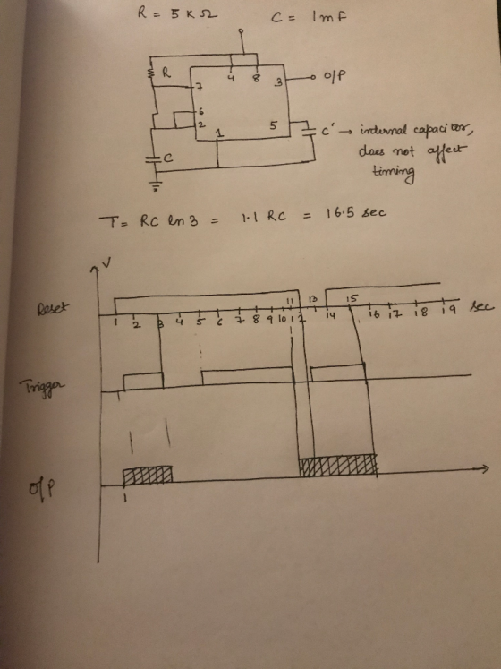 R. 5 c , tndu.vnal capacitor, does met afed C. = Rc 3 = 1-1 Rc = 16.5 sec. 16 iz 18 이?