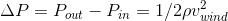 ΔΡ-Pout-Pin-1 /2ρι..nd