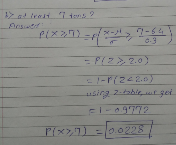 b at least Answer Ttons2 ση P( z > 2.0) usin-2-table,wie-get-