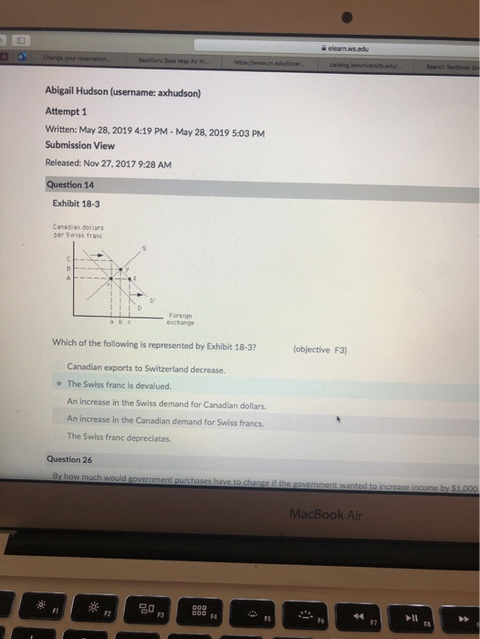 Seat Map Air Fr Abigail Hudson (username: axhudson) Attempt 1 Written: May 28, 2019 4:19 PM - May 28, 2019 5:03 PM Submission