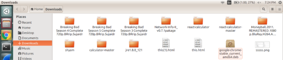 Downloads En ) (1:00, 27%) 4x 7:24 PM Home Downloads Places O Recent n Home Breaking Bad Season 4 Complete 720p.BRrip.Sujaidr