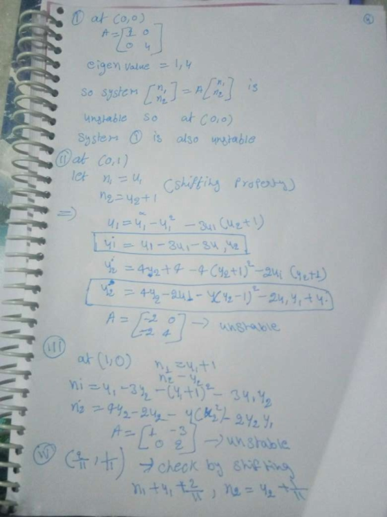 at Co,o) eigen Value ,4 spetem So at Coio) So nhable Syster is also table @ak Co) let n Cshifting frofo) i4-31-S,M 42t 4+1)*-