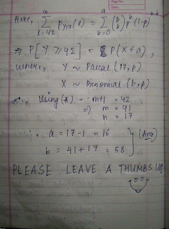 Page No : Date: Y17 レニ。 PLEASE LEAVE A THUMBS U