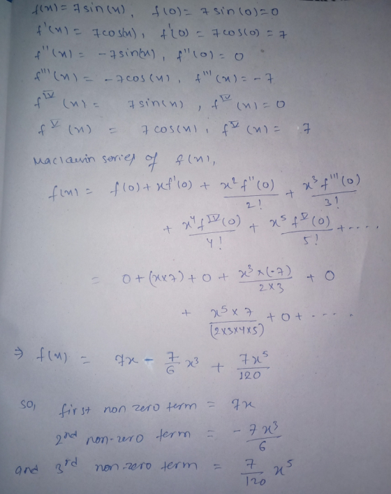 3 1 2X3 x3xS) 5 」20 soir firsナ nonzero term rd and 3 2( 5 20 nern raro term