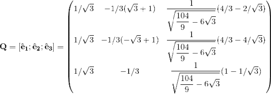 1/V3-1/3(V3+1) (4/3 -2/v3) 104-63 9 1/V3 -1/3 (4/3- 4/V3) 104-63 e1 e2 e3 (1-1/v3) 104-63