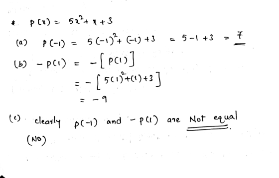 t 5 C-1)t C)3 5-3 (a) + -P) - PCi) (b) 5 Not equal pC-1) andp) ane