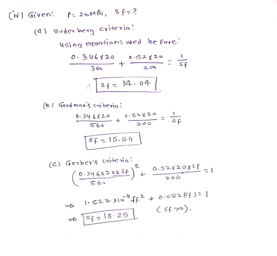 NI Given Suder berg Citeria be fore using equations wed O. 3u6 Y20 3 60 4. 04 S f (b ood mans ctena 0 34 6X20 s f - 15.s4 (c