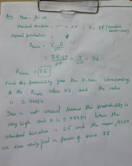 Standand devi.ahn: σ一. 2.5 / 二 X--L8 (Yondo m hwsom s tore) 2.5 2.5 Sore 3.6 Find the turobabuly bvom the 군-table Comehmung