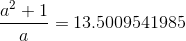 a 1 - 13.5009541985