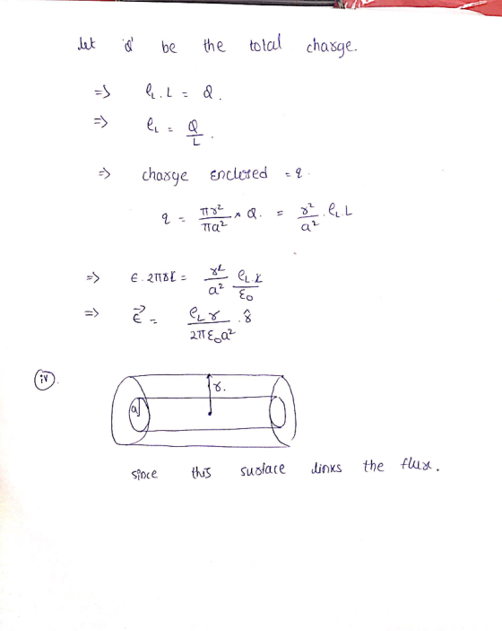 total chasge the be chosye Enclered T 32 -A a1 TTa => the flux dinKs suslace this Since