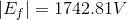 \left | E_f \right |=1742.81V