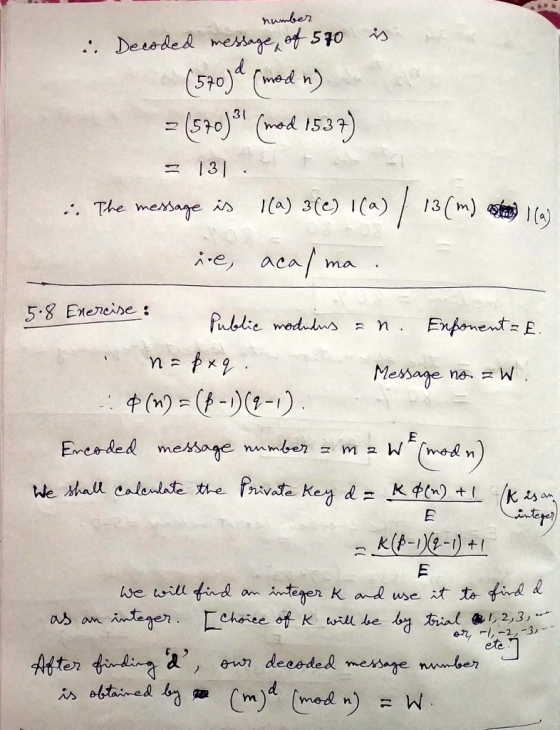 number meinge of 540 d Desded (570) med n) (5t0) (d153) 13 13 (m) a) 3(e) 1Ca) The mersage ふe, acal ma 5.8 Enercise Publie we