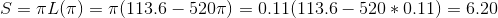 STL(T T(113.6 520 0.11(113.6 520 0.11) = 6.20