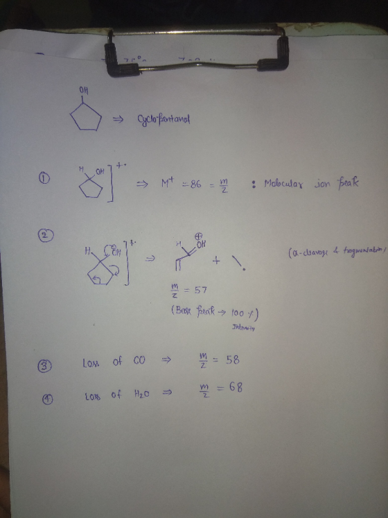 57 Loss of co → m=58