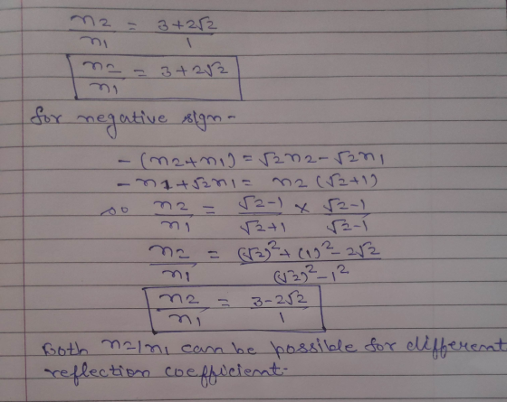 22 3+22 3+212 x megative atga s 3145331 M2 2+12 2. 3-22 1 m2 Goth m2lmi Cann he possllale dor elitheremt reflectione coefbvei
